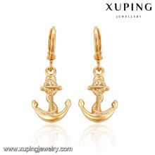 92433 Xuping vergoldet Mode neu gestaltete Ohrring ohne Stein